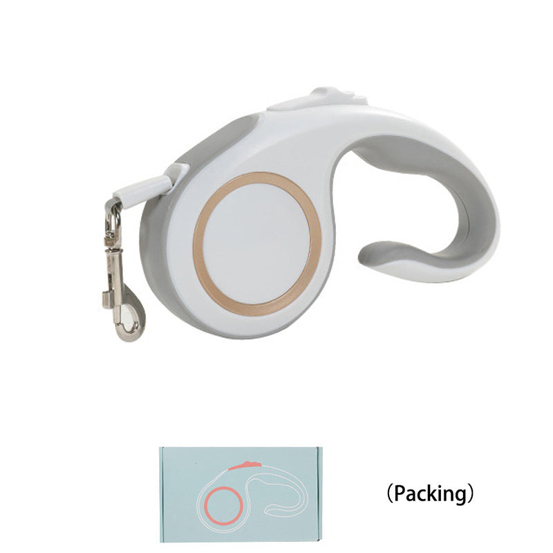 Retractable Dog Leash – Tangle-Free, Durable Nylon Tape with Ergonomic Anti-Slip Handle