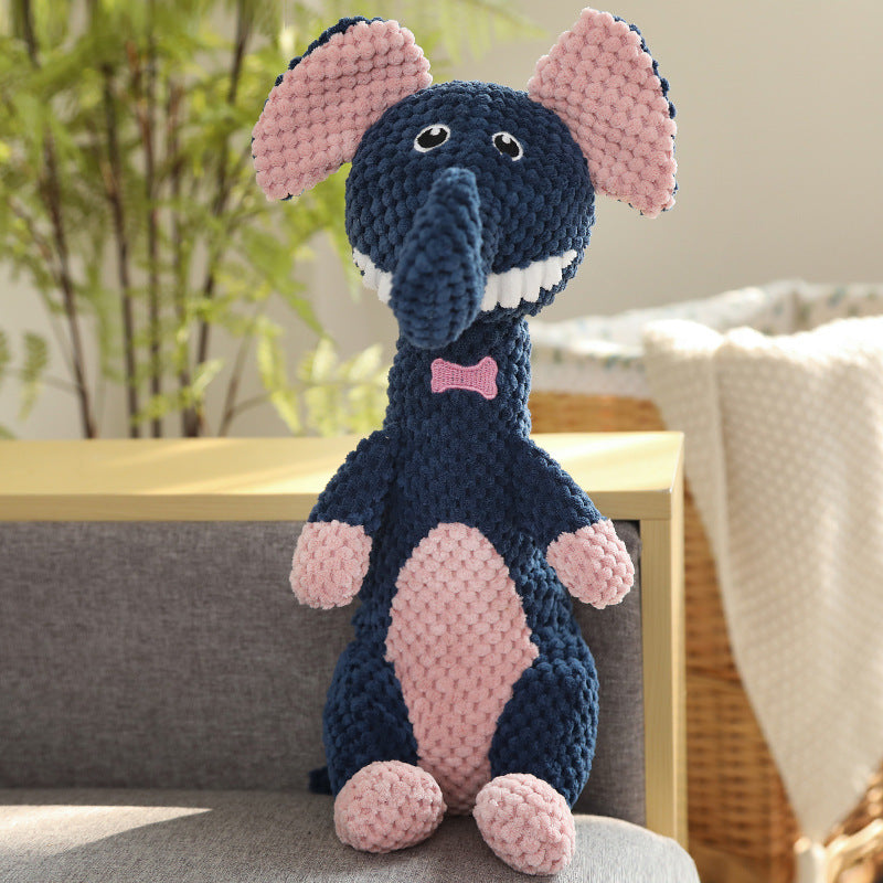 Durable Corduroy Pet Toy – Squeaky Plush for Chewing & Play