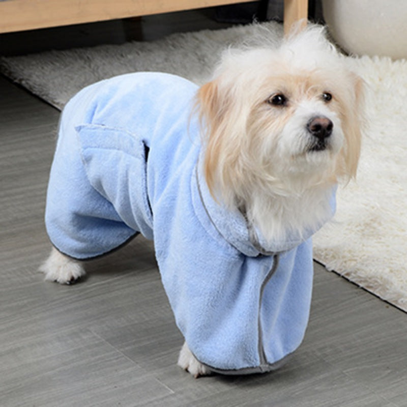 Dog Bathrobe Towel – Absorbent, Quick-Dry Pet Robe for Bath, Rain, or Winter Warmth