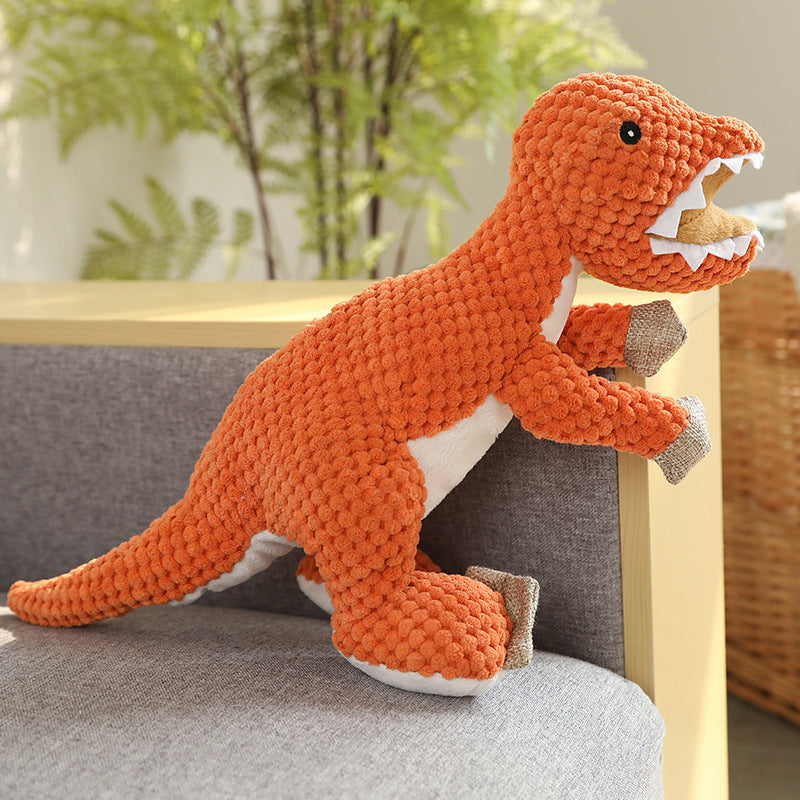 Durable Corduroy Pet Toy – Squeaky Plush for Chewing & Play
