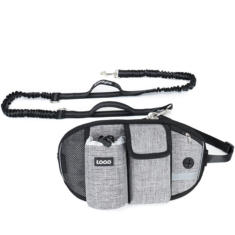 Dog Training Treat Pouch – Drawstring Snack Bag with Mesh Pockets & Adjustable Waist Belt