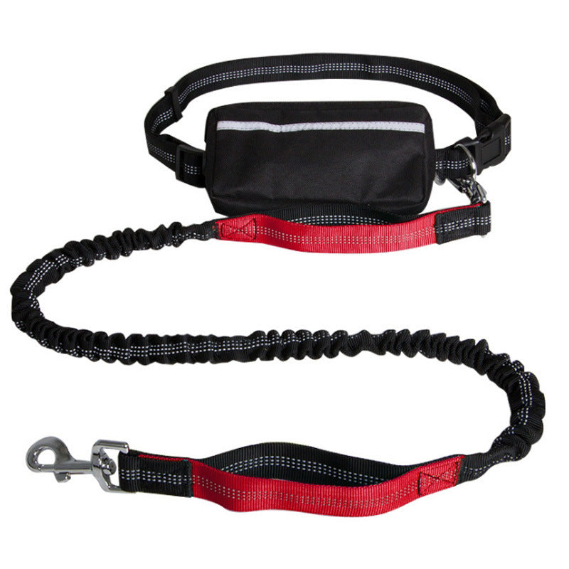 Hands-Free Dog Leash with Waist Bag – Adjustable Nylon Running & Walking Set (Multiple Colors)