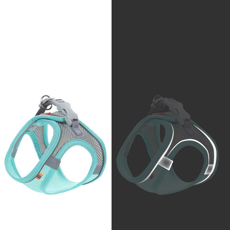 Breathable Cotton Pet Harness & Leash Set – Lightweight, Fashionable Design for Small Dogs & Cats