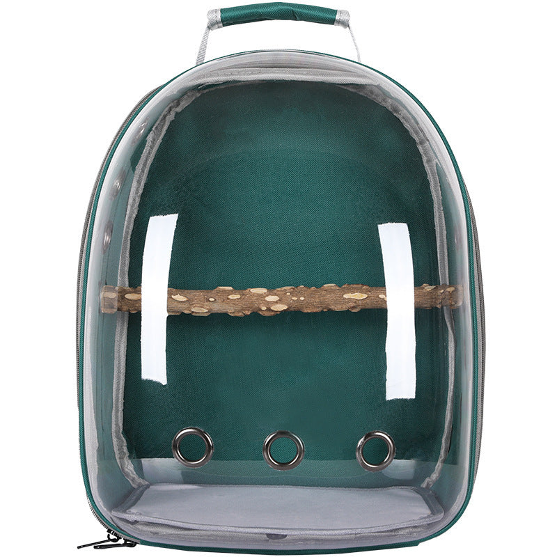 Plastic Bird Travel Backpack Carrier – Ventilated Outing Cage for Parrots, Mynas, and Small Birds (20–35L Capacity)