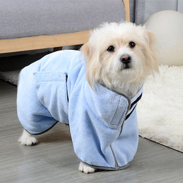Dog Bathrobe Towel – Absorbent, Quick-Dry Pet Robe for Bath, Rain, or Winter Warmth