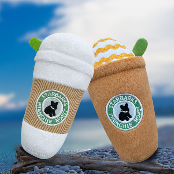 Coffee Plush Dog Toy