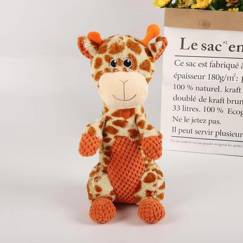 Durable Corduroy Pet Toy – Squeaky Plush for Chewing & Play
