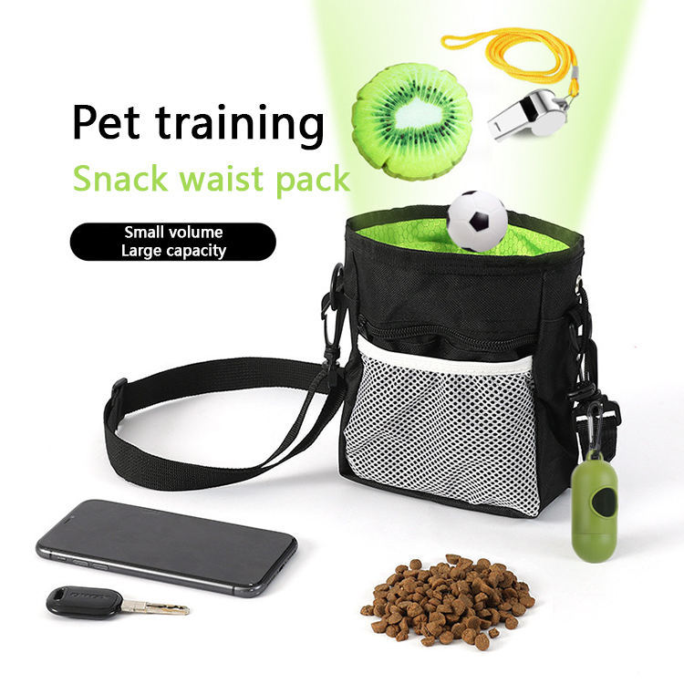 Dog Treat Training Pouch – Waterproof Oxford Cloth with Drawstring Closure & 4-Way Carrying Options