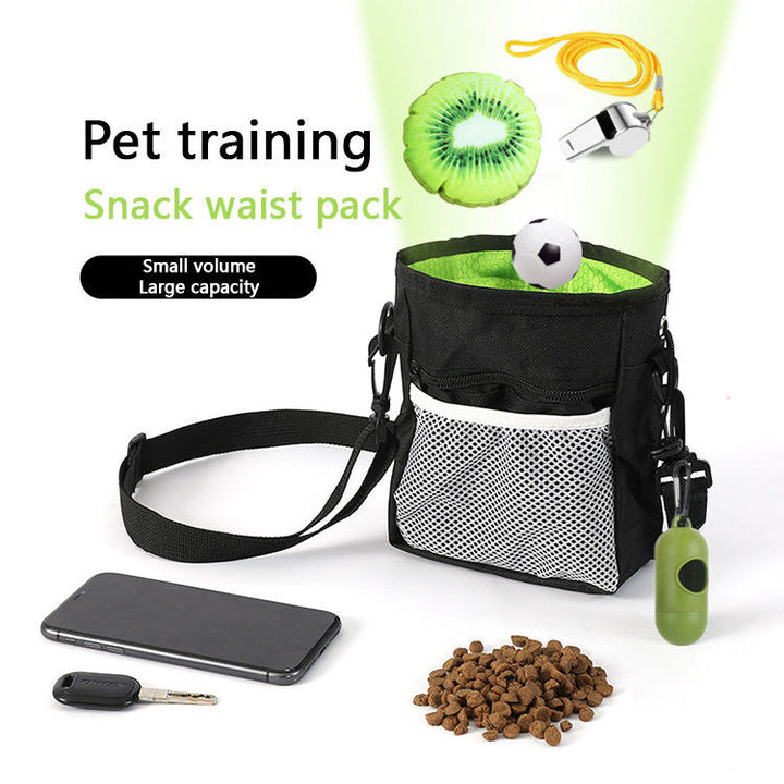 Dog Treat Training Pouch – Waterproof Oxford Cloth with Drawstring Closure & 4-Way Carrying Options