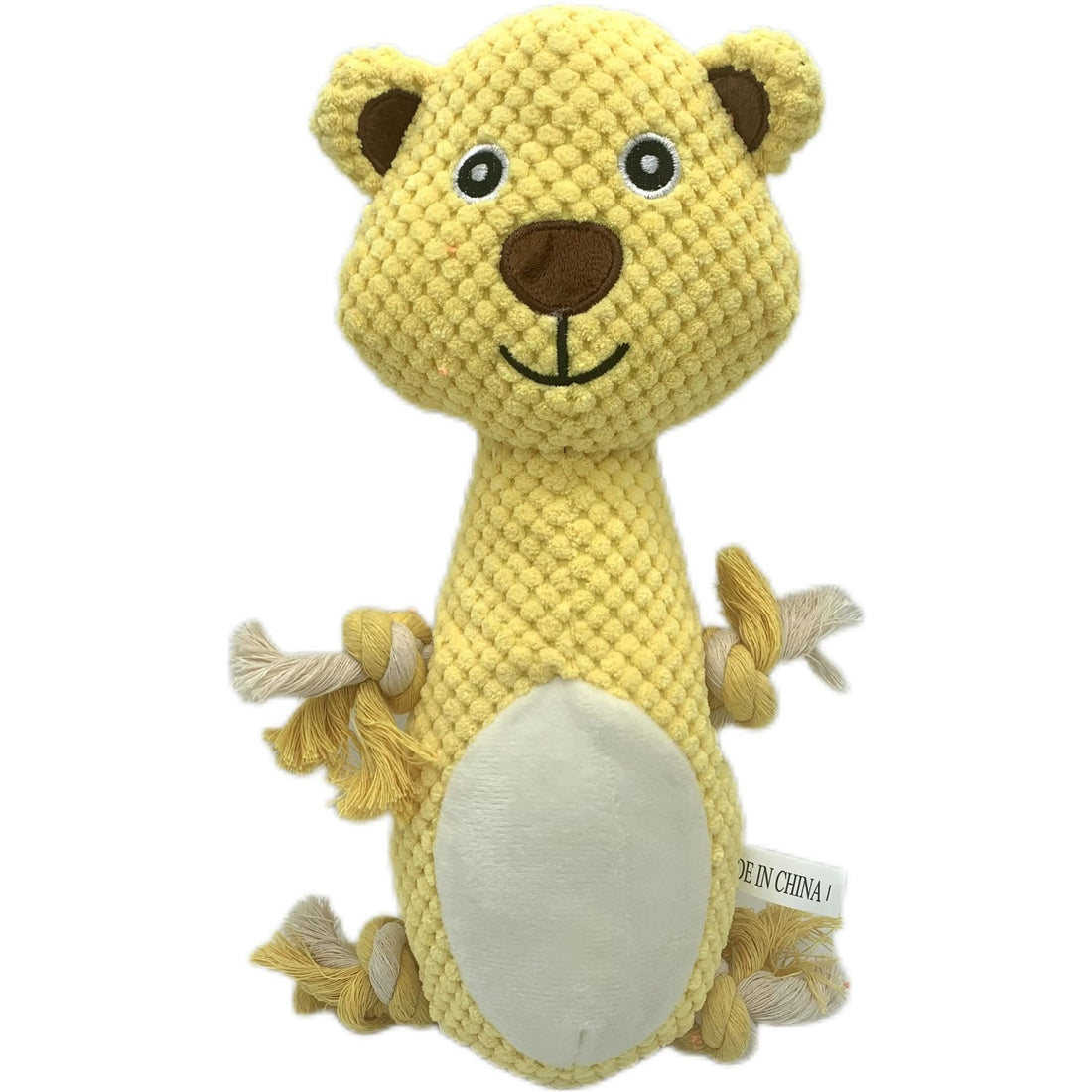 Durable Corduroy Pet Toy – Squeaky Plush for Chewing & Play
