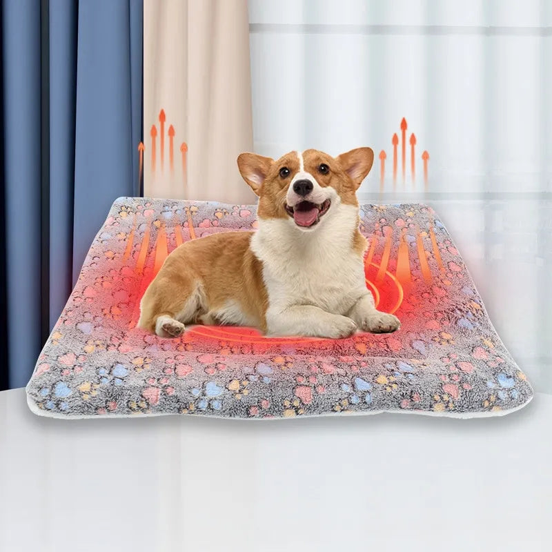 Ultra Soft Coral Velvet Pet Blanket – Non-Slip, Washable Throw for Dogs & Cats (Machine Washable)
