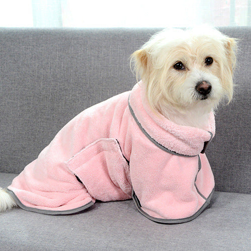 Dog Bathrobe Towel – Absorbent, Quick-Dry Pet Robe for Bath, Rain, or Winter Warmth