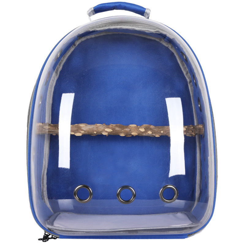 Plastic Bird Travel Backpack Carrier – Ventilated Outing Cage for Parrots, Mynas, and Small Birds (20–35L Capacity)
