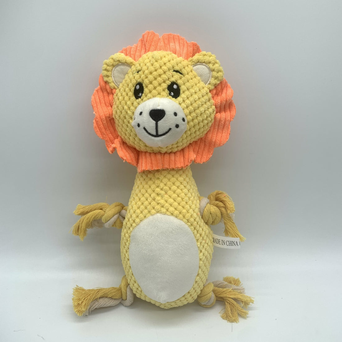 Durable Corduroy Pet Toy – Squeaky Plush for Chewing & Play