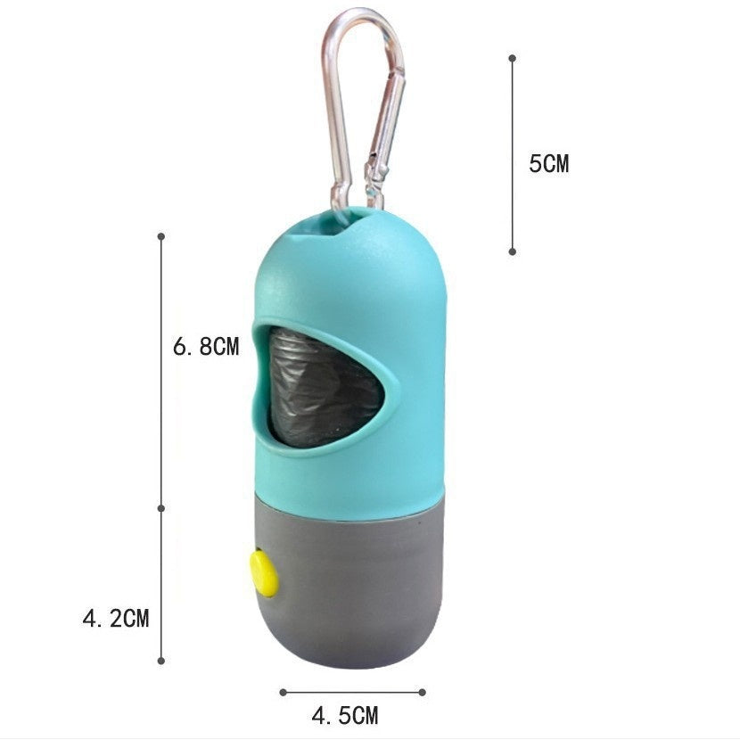 Portable Dog Waste Bag Dispenser – Leakproof, Durable Design with Night Visibility & Travel Clip