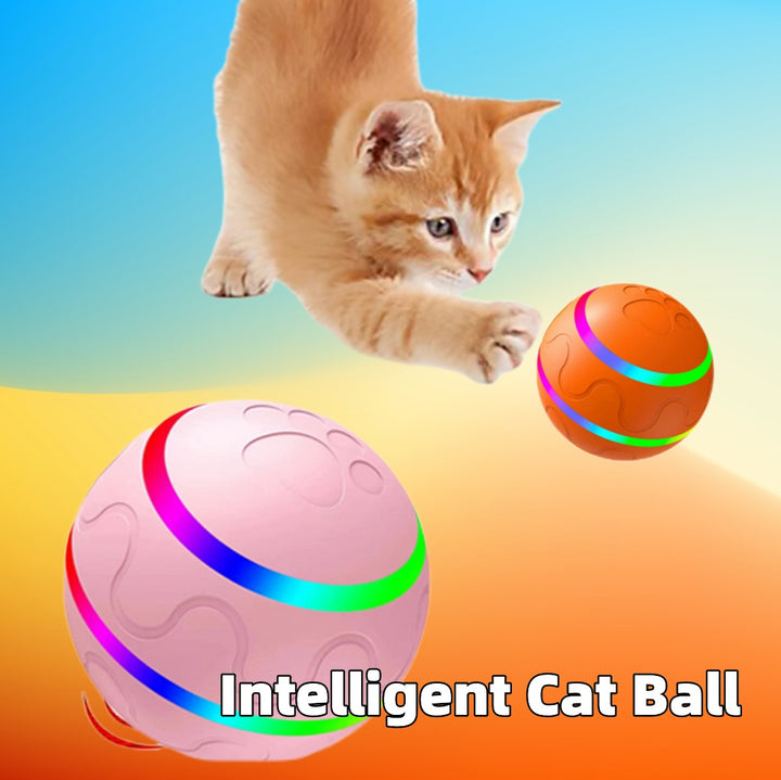 Automatic Cat Toy Ball – Smart Movement, Rechargeable, Interactive Play